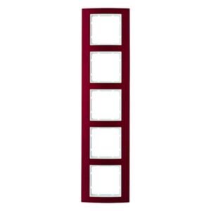 Rahmen Berker B.3 Alu, rot/polarweiß, Berker 10153022