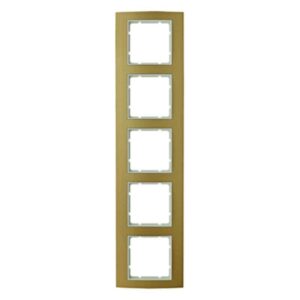 Rahmen Berker B.3 Alu, gold/polarweiß, Berker 10153046
