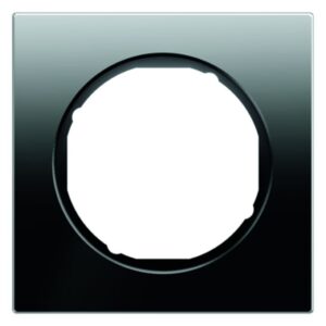 Rahmen Berker R.3 Glas, schwarz, Berker 10112216