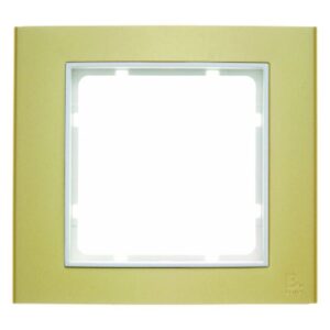 Rahmen Berker B.3 Alu, gold/polarweiß, Berker 10113046
