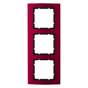Rahmen Berker B.3 Alu, rot/anthrazit, Berker 10133012