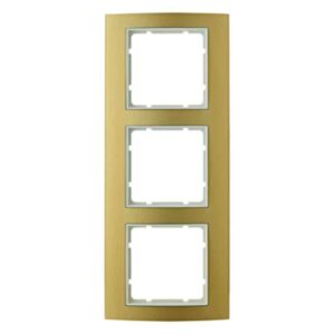Rahmen Berker B.3 Alu, gold/polarweiß, Berker 10133046