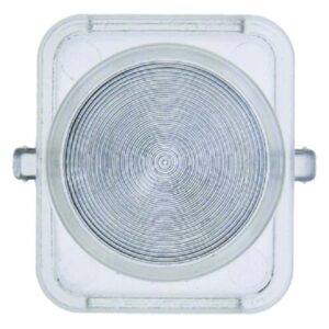 Haube für Drucktaster und Lichtsignal E10 1930/Glas/Palazzo klar transparent, Berker 1221