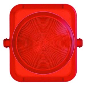 Haube für Drucktaster und Lichtsignal E10 1930/Glas/Palazzo rot transparent, Berker 1222
