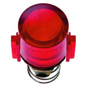 Tasterknopf für Drucktaster und Lichtsignal E10 1930/Glas/Palazzo rot transparen, Berker 1229