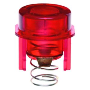 Tasterknopf für Drucktaster und Lichtsignal E10 Zubehör rot transparent, Berker 1279