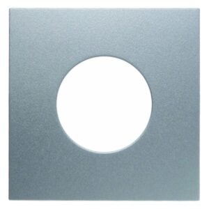 Zentralstück für Drucktaster und Lichtsignal E10 Berker B.7 alu, matt, Berker 11241404