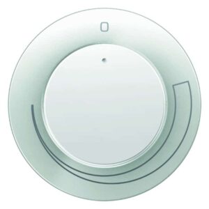 Zentralstück mit Regulierknopf für Drehzahlsteller Berker R.1/R.3 polarweiß, glä, Berker 11372079
