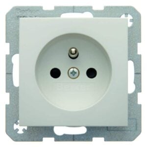 Steckdose mit Schutzkontaktstift Berker S.1/B.3/B.7 polarweiß, glänzend, Berker 6765768989