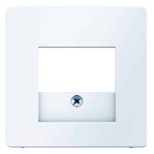 Zentralstück für TDO-Steckdose Berker Q.1/Q.3 polarweiß, samt, Berker 6810336089