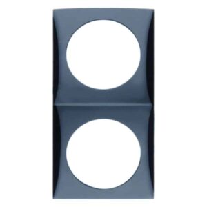Rahmen 2fach Integro Flow schwarz glänz, Berker 918262510