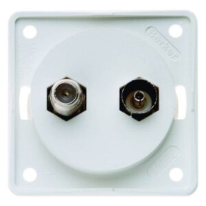 Antennen Verbinderdose Radio/SAT ITG pw, Berker 945602502