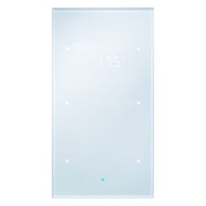 Glas-Sensor 2fach mit Temperaturregler Berker TS Sensor Glas, alu, Berker 75642134