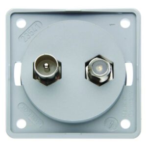 Antennen Verbinderdose TV/SAT Integro gr, Berker 845632506