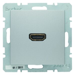 High Definition Steckdose Berker B.7 alu, matt, Berker 3315421404