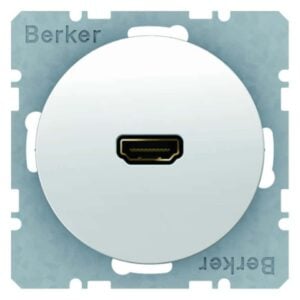 High Definition Steckdose Berker R.1/R.3polarweiß, glänzend, Berker 3315422089