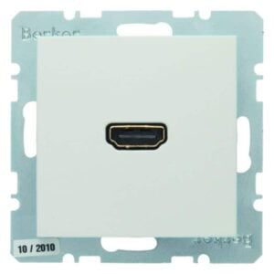 High Definition Steckdose Berker S.1/B.3/B.7 polarweiß, glänzend, Berker 3315428989
