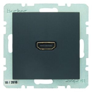 High Definition Steckdose mit 90°-Steckanschluss Berker B.3/B.7 anthrazit, matt, Berker 3315431606