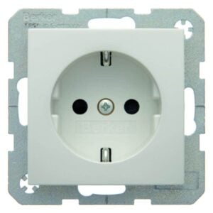 Steckdose SCHUKO Berker S.1/B.3/B.7 polarweiß, glänzend, Berker 41238989