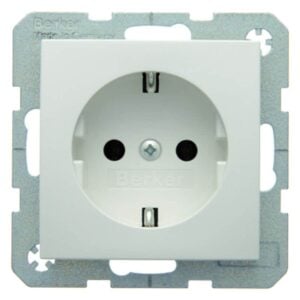 Steckdose SCHUKO Berker S.1/B.3/B.7 polarweiß, matt, Berker 41431909