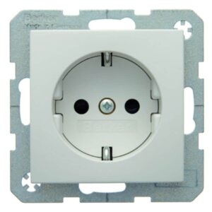 Steckdose SCHUKO Berker S.1/B.3/B.7 polarweiß, matt, Berker 41231909