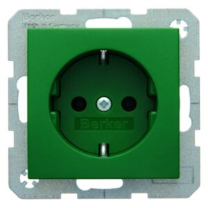 Steckdose SCHUKO Berker S.1/B.3/B.7 grün, matt, Berker 41431913