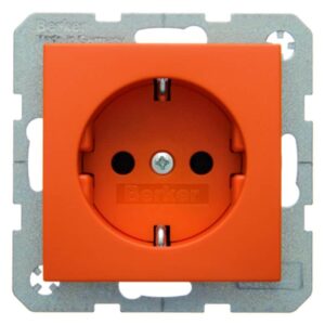 Steckdose SCHUKO Berker S.1/B.3/B.7 orange, matt, Berker 41431914