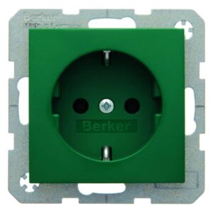 Steckdose SCHUKO Berker S.1/B.3/B.7 grün, glänzend, Berker 41438913