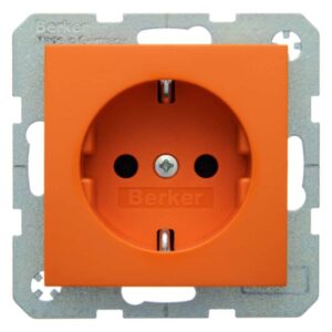 Steckdose SCHUKO Berker S.1/B.3/B.7 orange, glänzend, Berker 41438914