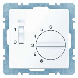 Temperaturregler 24 V mit Öffner, Zentralstück, Wippschalter und LED Berker Q.1/, Berker 20316089