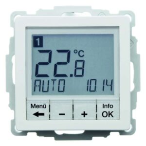 Temperaturregler, Schließer, mit Zentralstück, zeitgesteuert Berker Q.1/Q.3 pola, Berker 20446089