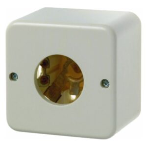 Drucktaster und Lichtsignal E10 Aufputz weiß, glänzend, Berker 510040
