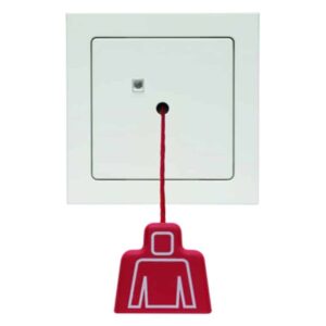 Zugtaster mit Rahmen Berker Q.3 polarweiß, samt, Berker 52026099