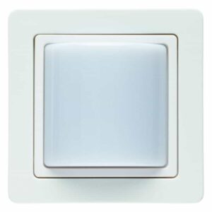 Lichtsignal mit Rahmen Berker Q.1 polarweiß, samt, Berker 52036089