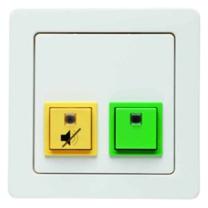 Abstell-/Anwesenheitstaster mit Rahmen Berker Q.1 polarweiß, samt, Berker 52056089