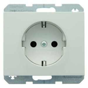 Steckdose SCHUKO Berker K.1 polarweiß, glänzend, Berker 47157009