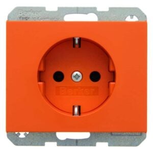 Steckdose SCHUKO Berker K.1/K.5 orange, glänzend, Berker 47157014