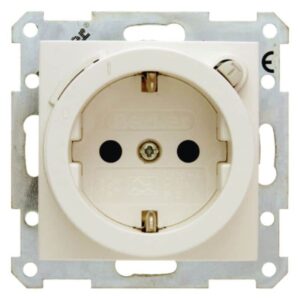 Steckdose SCHUKO mit FI-Schutzschalter Berker S.1 weiß, glänzend, Berker 47088982