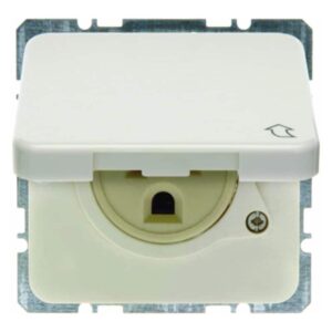 Steckdose mit Schutzkontakt "USA/CANADA"NEMA 5-15 R wg Up IP44 weiß, glänzend, Berker 4202