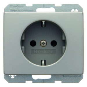 Steckdose SCHUKO Berker K.5 Edelstahl Rostfrei, Berker 47357004