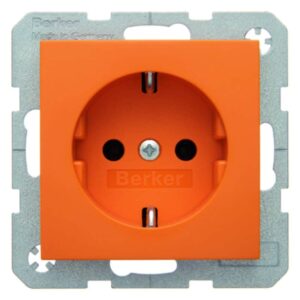 Steckdose SCHUKO Berker S.1/B.3/B.7 orange, glänzend, Berker 47438914