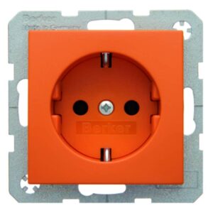 Steckdose SCHUKO Berker S.1/B.3/B.7 orange, matt, Berker 47431914
