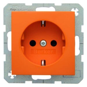 Steckdose SCHUKO Berker S.1/B.3/B.7 orange, glänzend, Berker 47238914