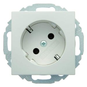 Steckdose SCHUKO 45° Berker S.1/B.3/B.7 polarweiß, matt, Berker 47271909