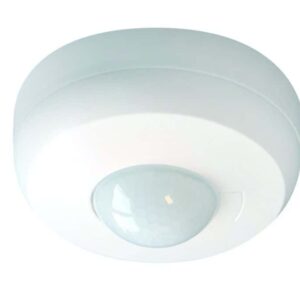 Fernbedienbarer Decken-Bewegungsmelder, Aufputz 360° Erfassung & Akustiksensor BEG 92219
