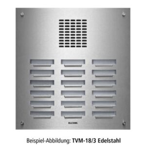 TVM-18/3 Türstation für Türlautsprecher 18/3 Zentra Taster UP Edelstahl ESTA, Elcom 5118182