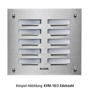 KVM-8/2 Klingelplatte 8/2 UP Edelstahl ESTA, Elcom 5208281