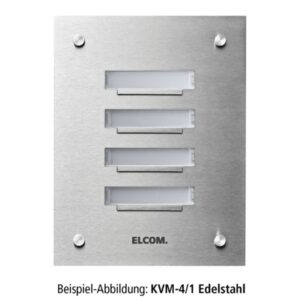 KVM-10/1 Klingelplatte 10/1 UP Edelstahl ESTA, Elcom 5210280