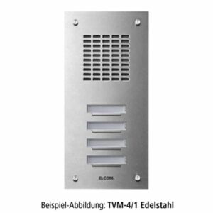 TVM-5/1 Türstation für Türlautsprecher 5/1 Zentra Taster UP Edelstahl ESTA, Elcom 5105180