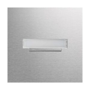 SZM-110 Zentra-Taster Modul mit LED-Namensschild 1/1 EB Edelstahl matt MODESTA, Elcom 5810131